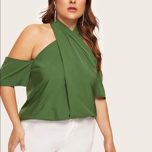 NWOT Cross Halter Top